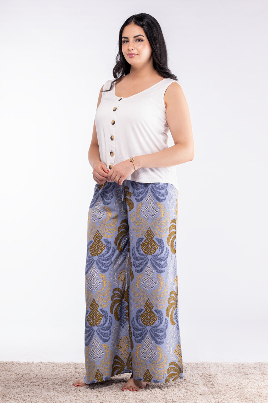 PANTALON IMPRIME COUPE LARGE