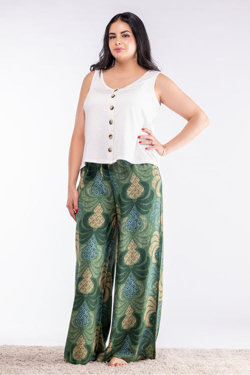 PANTALON IMPRIME COUPE LARGE