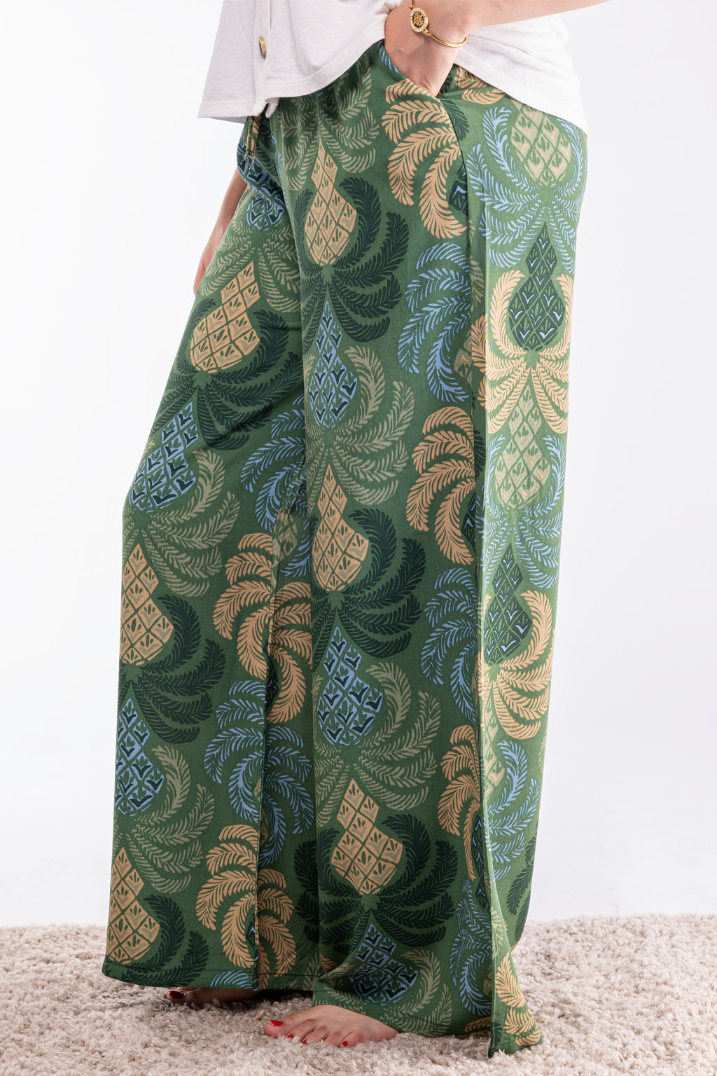 PANTALON IMPRIME COUPE LARGE