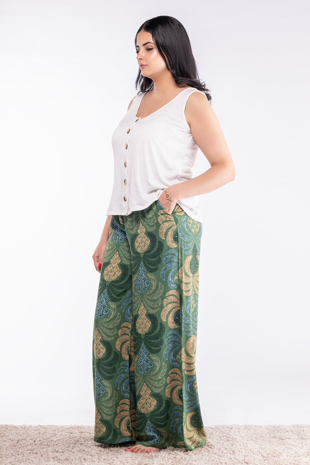 PANTALON IMPRIME COUPE LARGE